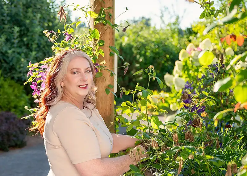 Dr. Sara in Garden